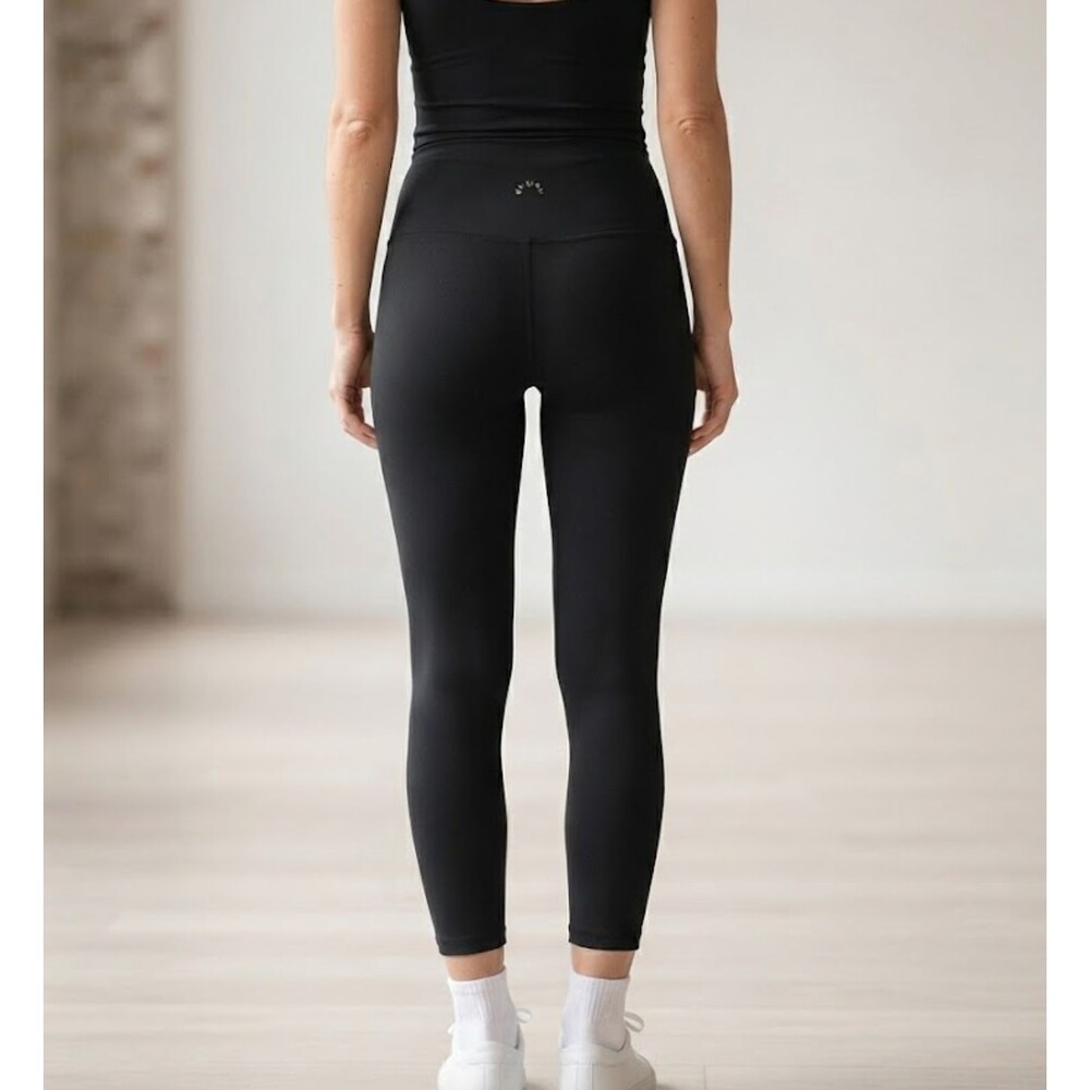 Varley High Waisted Leggings Womens Medium Black 7/8 Length Activewear